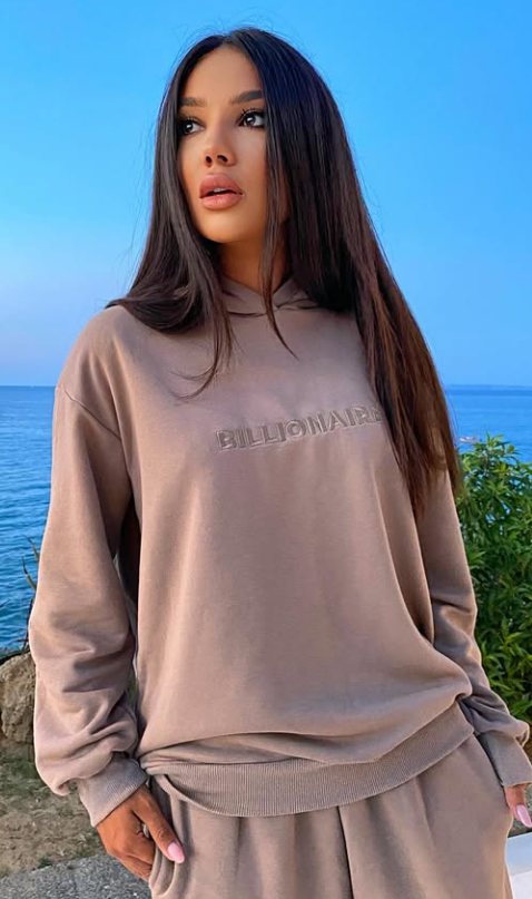Compleu damă sport-casual maro cappuccino