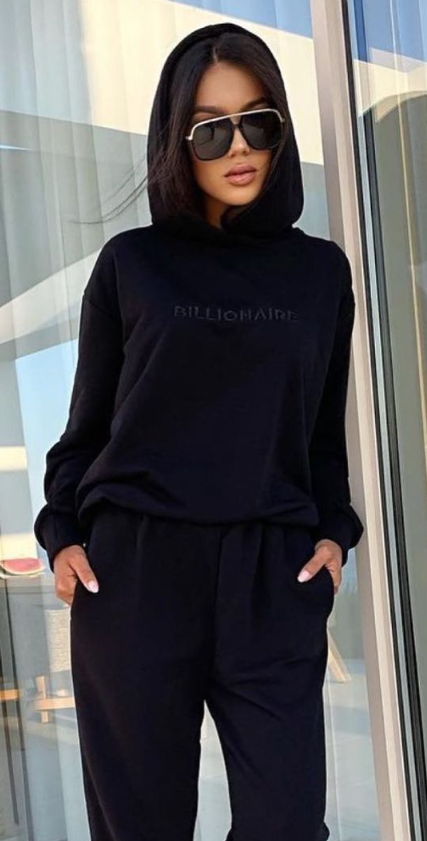 Compleu damă sport-casual negru