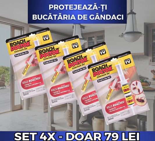 SET 2/4 Gel împotriva gândacilor – Roach Doctor Cockroach Gel