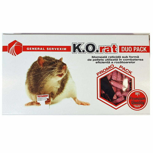 Momeală raticidă – K.O. Rat Duo Pack